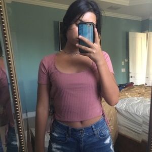 Cute pink top that ties on the sides
